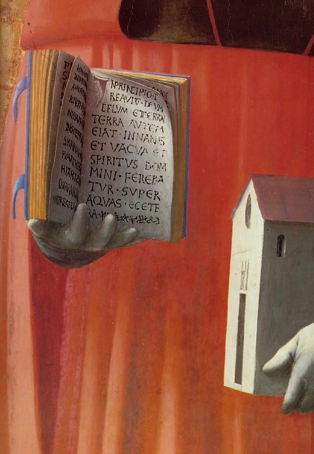 San Girolamo e san Giovanni Battista - National Gallery, London, dettaglio